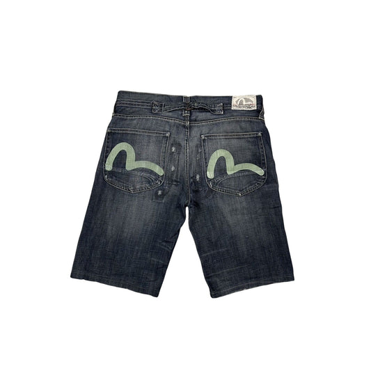 Evisu Yamane jorts grey Y2K shorts denim mint gull