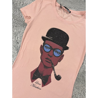 Love Moschino Pink Hipster Top T-shirt