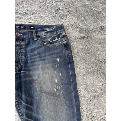 Ed Hardy Christian Audigier vintage jeans big logo pants