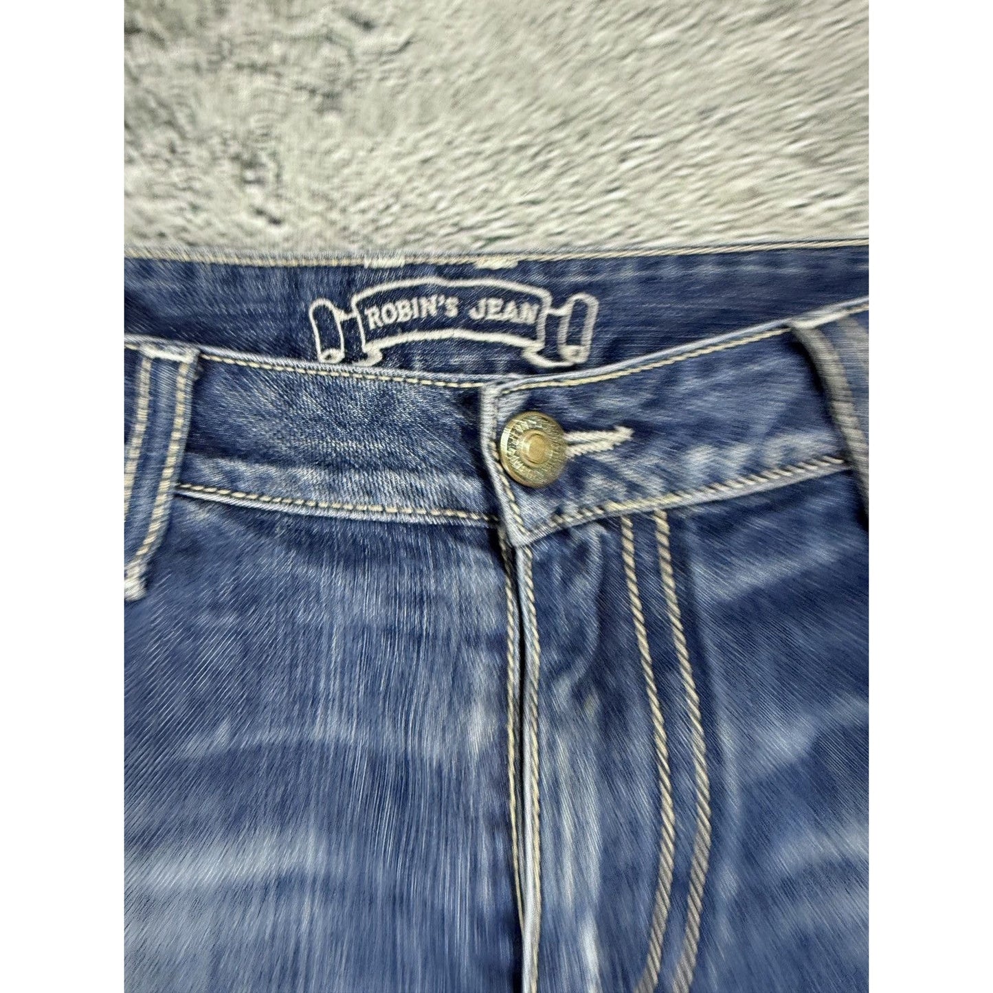 Robins jeans blue jeans straight Y2K blue brown