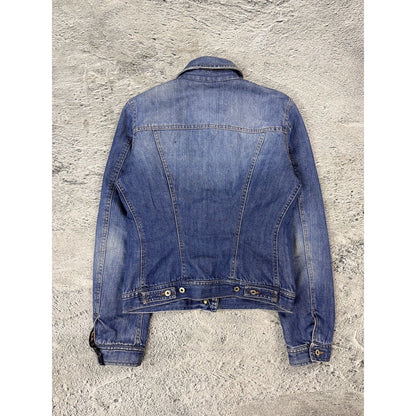 Dolce & Gabbana denim jacket leopard lining hedi