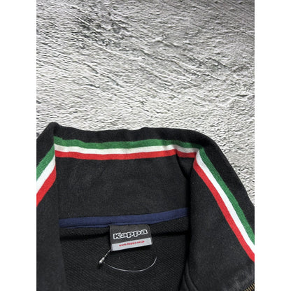 Kappa Italy vintage track suit zip sweatshirt black