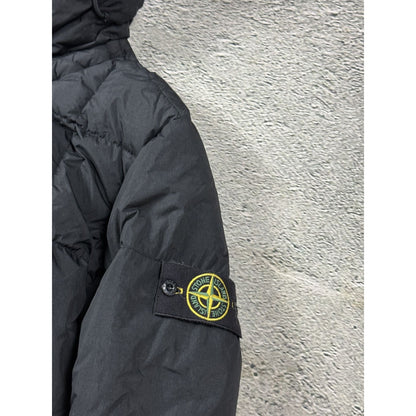 Stone Island puffer jacket Crinkle Reps NY down Black badge
