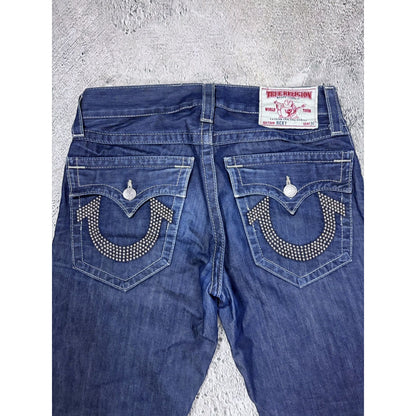 True Religion blue jeans studded Y2K Ricky vintage
