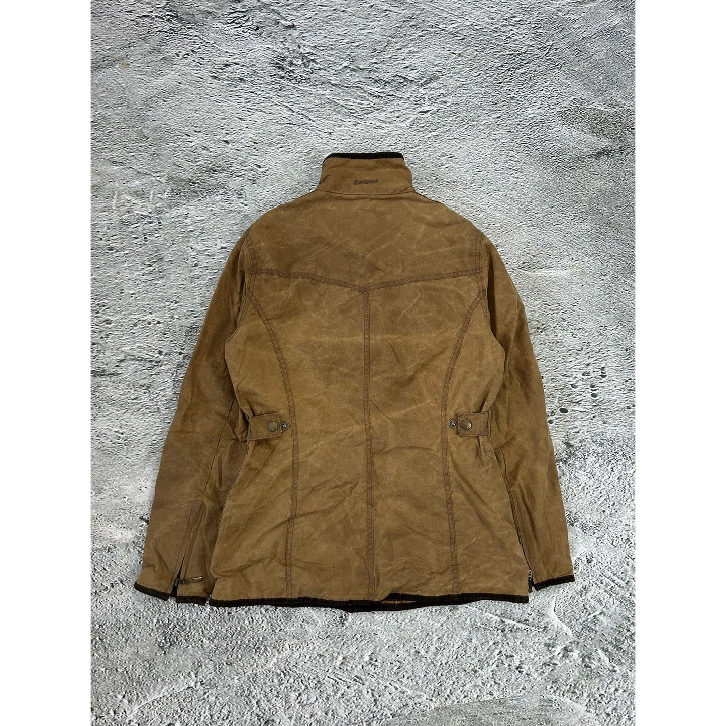 Barbour jacket brown tartan