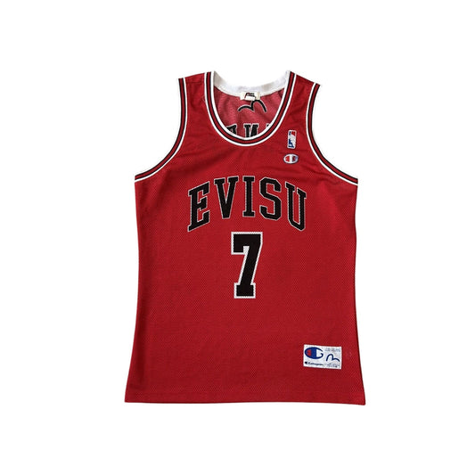 Evisu Jersey basketball 7 vintage red Chicago Bulls