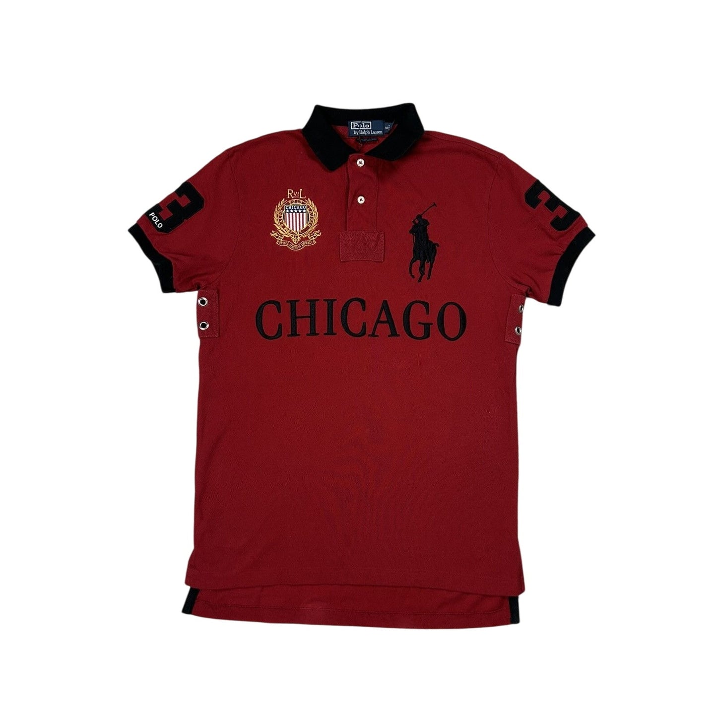 Chief Keef Polo Ralph Lauren Chicago vintage red black