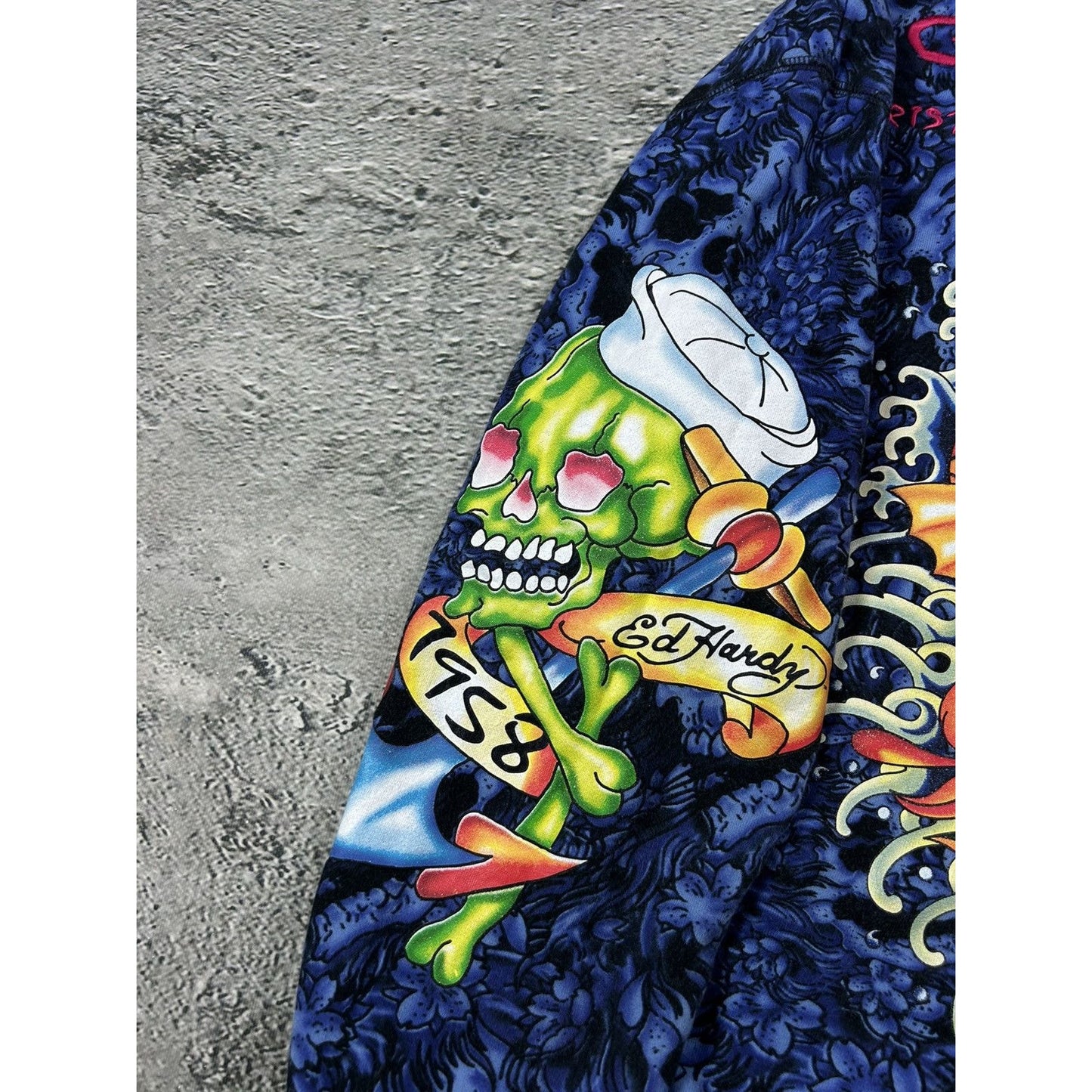Ed Hardy zip hoodie purple vintage Y2K Christian Audigier