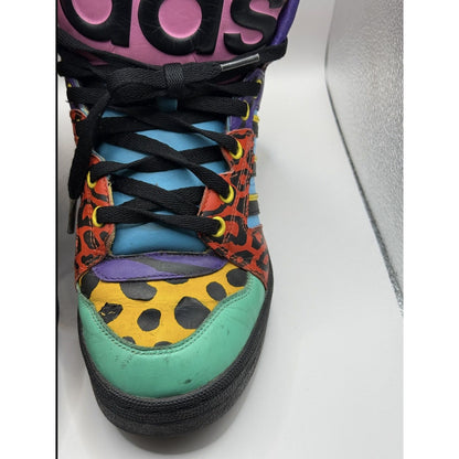 Adidas Originals Jeremy Scott Instinct Hi Black Light Aqua