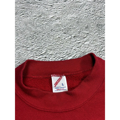 90s Jerzees vintage sweatshirt red bellaire 1995 runners up