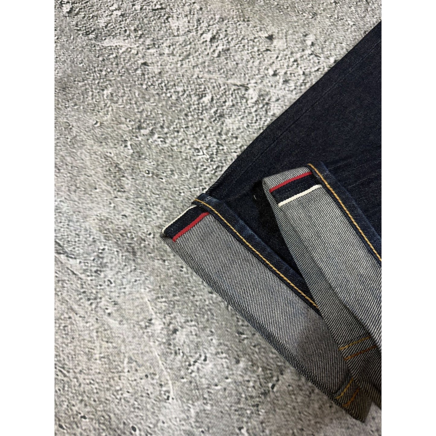 Evisu jeans daicock cargo big logo red selvedge denim