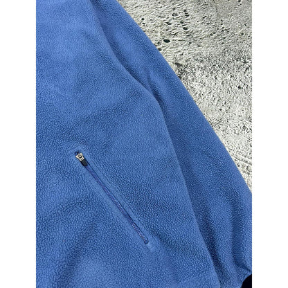 Nike fleece zip hoodie blue sherpa vintage 90s sweatshirt