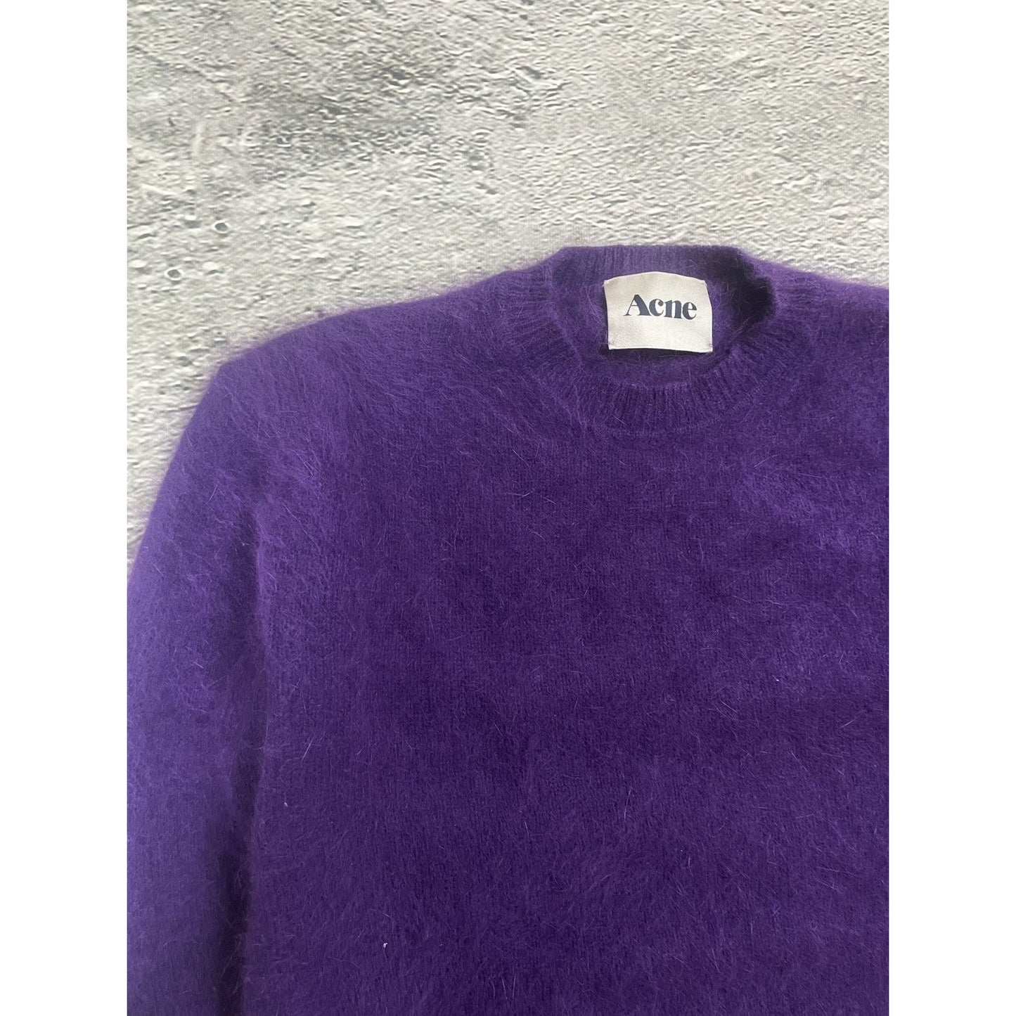 Acne Studios Lia Angora PAW12 sweater purple vintage