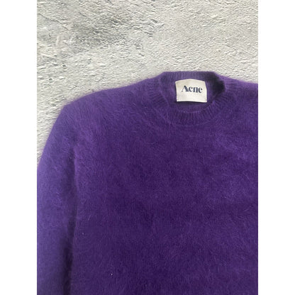 Acne Studios Lia Angora PAW12 sweater purple vintage