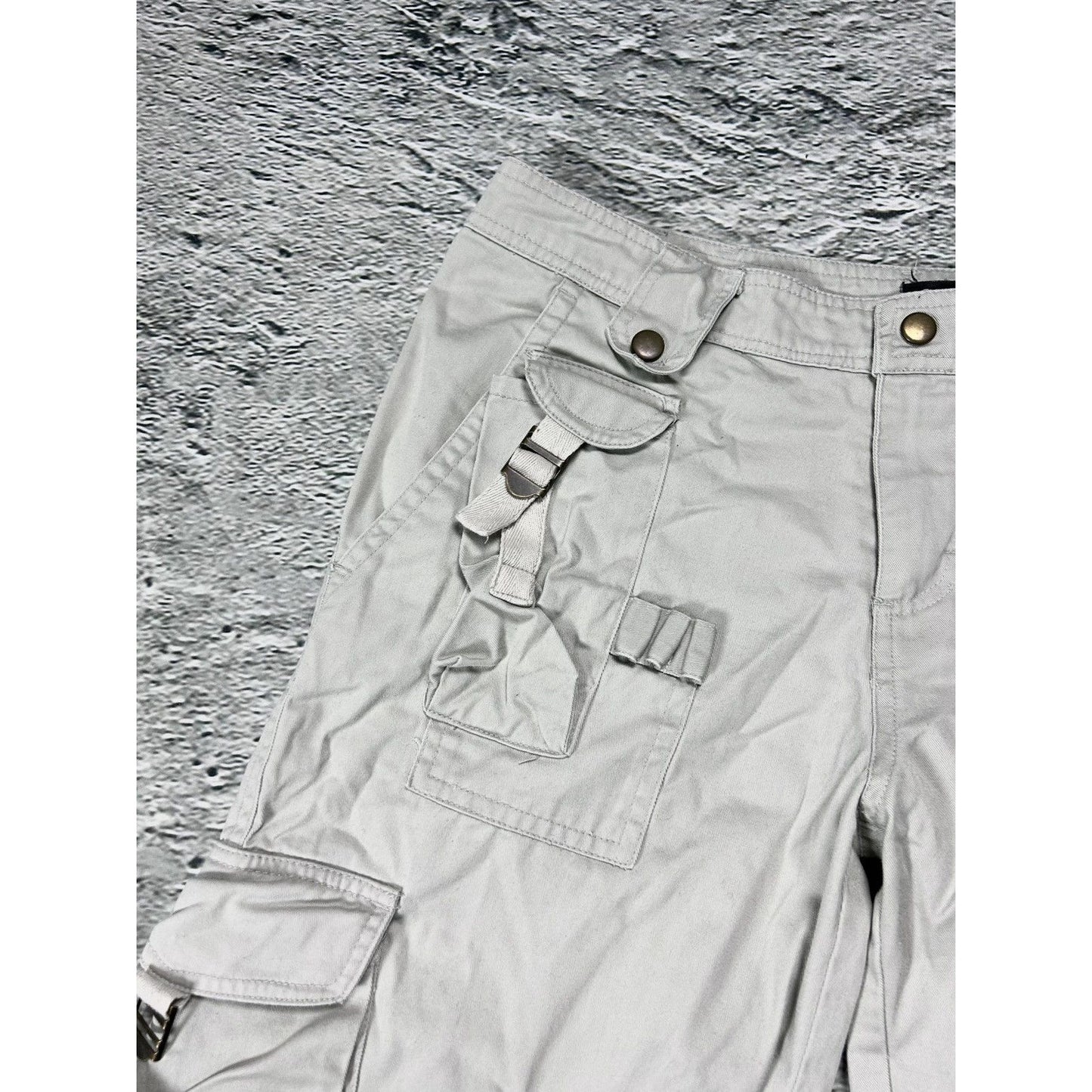 Saix vintage cargo pants beige military flared