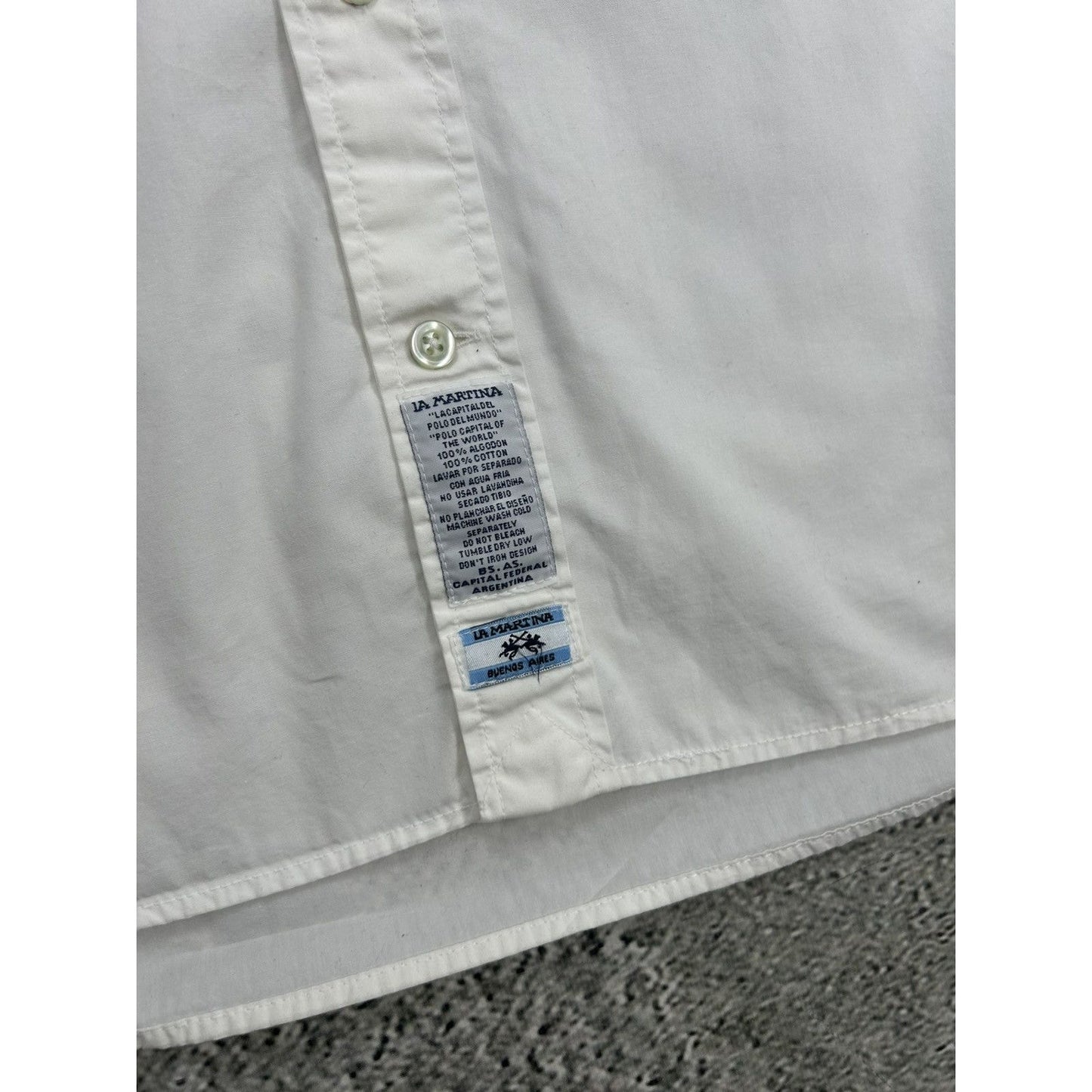 La Martina shirt longsleeve white Chief Keef Polo Spain