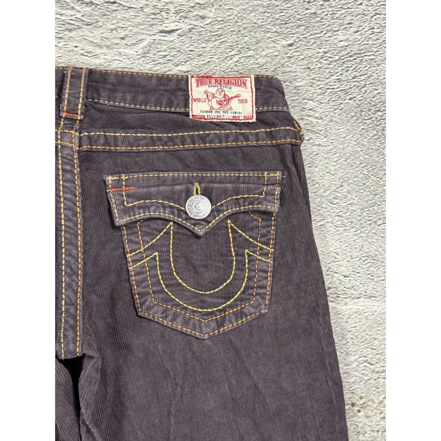 True Religion Billy Big T jeans cords corduroy pants flared