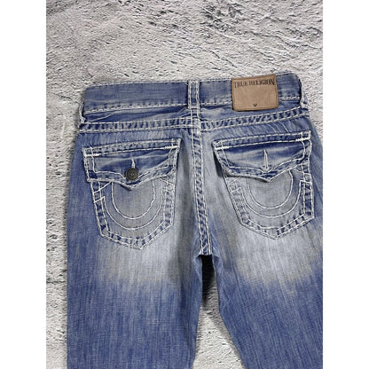 True Religion jeans vintage Ricky denim pants baby blue