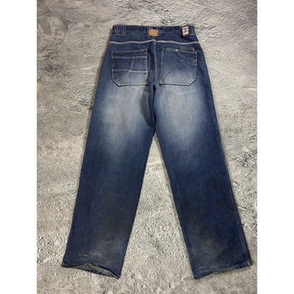 Pelle Pelle vintage stone washed blue jeans Y2K baggy denim