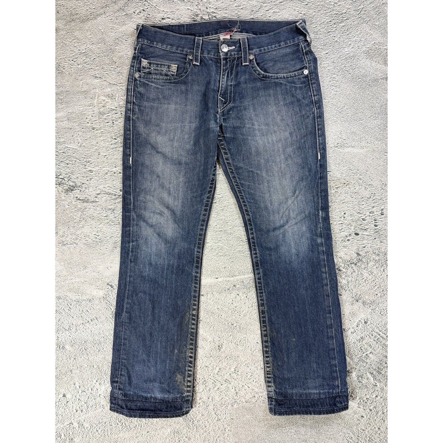 True Religion blue jeans Flag America Y2K USA Straight