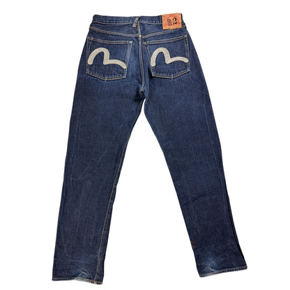 Evisu jeans vintage embroidery seagull logo selvedge