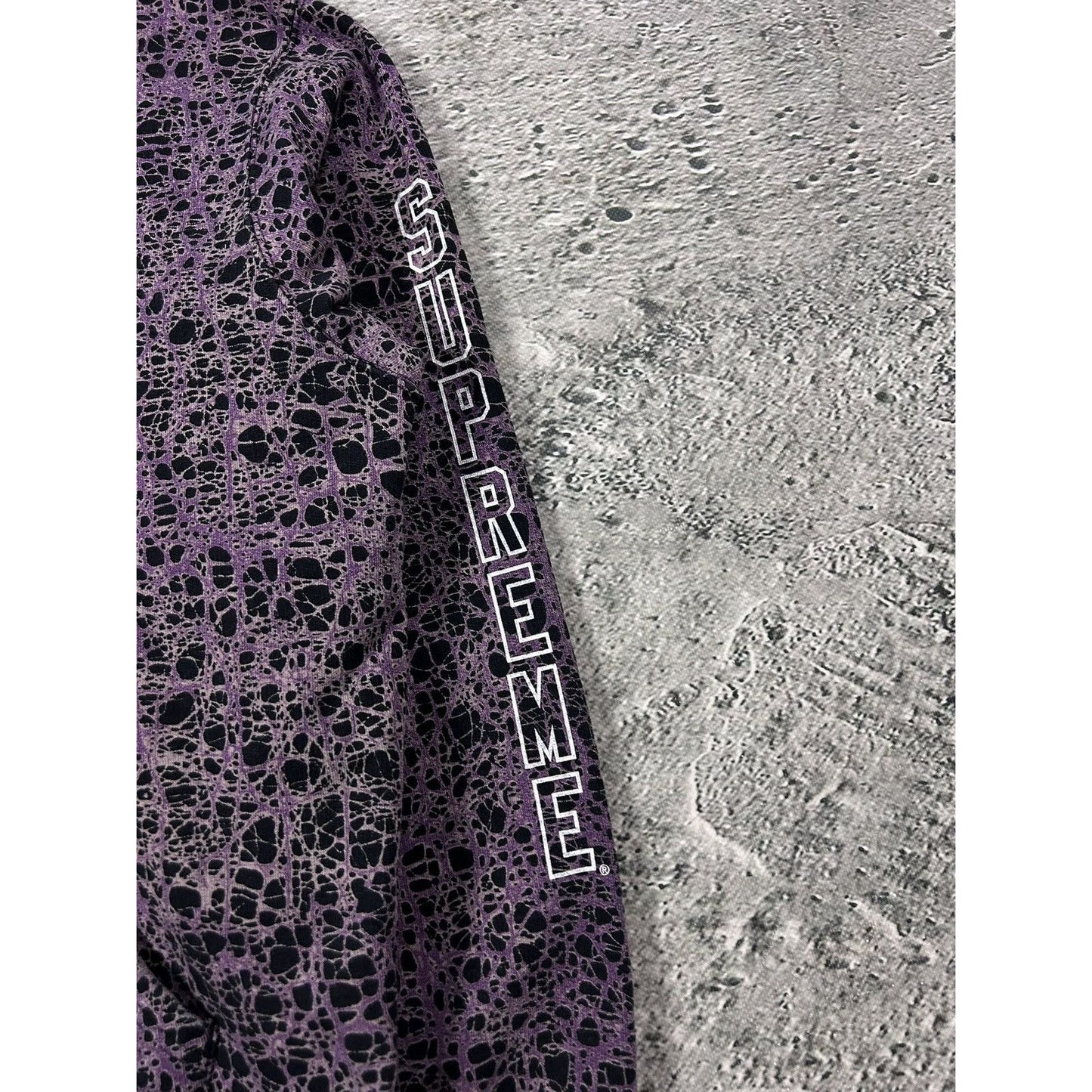 Supreme marble hoodie purple web