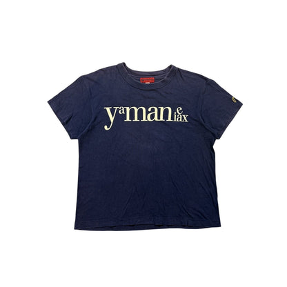 Evisu Yamane t-shirt vintage big logo seagull Navy