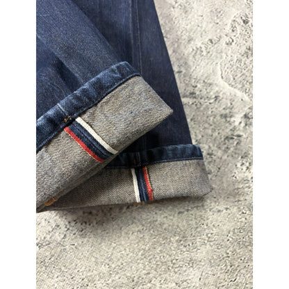 Evisu jeans daicock big logo yellow selvedge denim