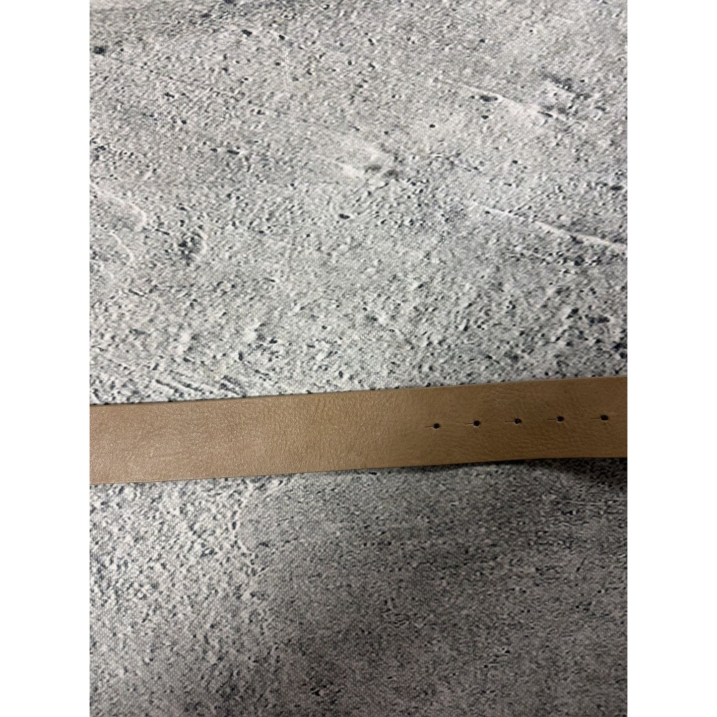 Diesel belt leather cow big buckle beige