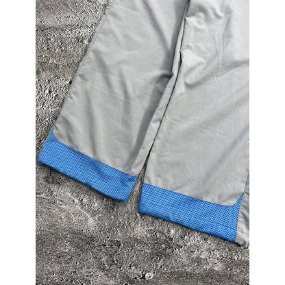 Nike vintage nylon track pants grey blue drill parachute y2k baggy