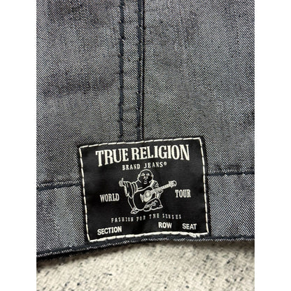 True Religion denim jacket silver black rare sample