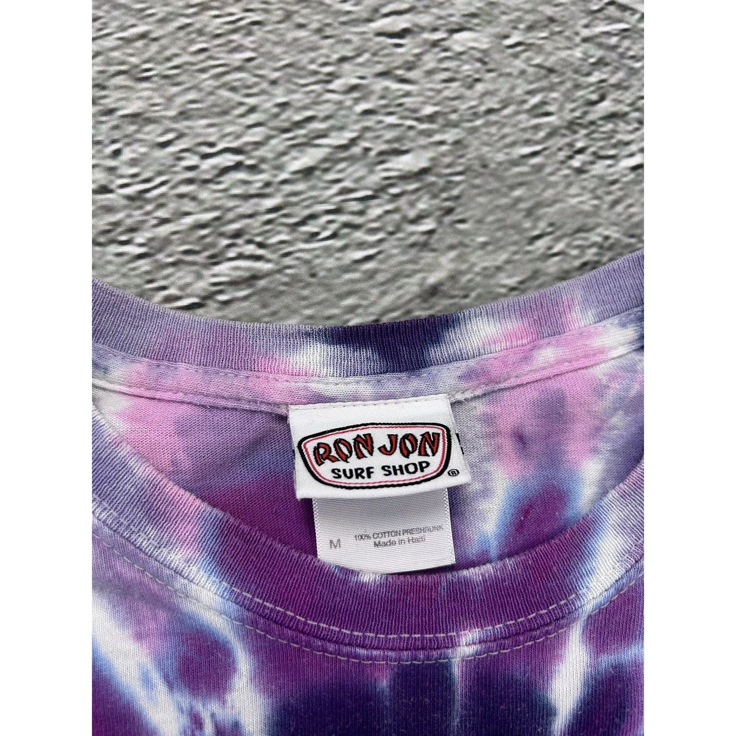 Vintage Official Ron Jon Surf Shop T-shirt Tie Dye purple