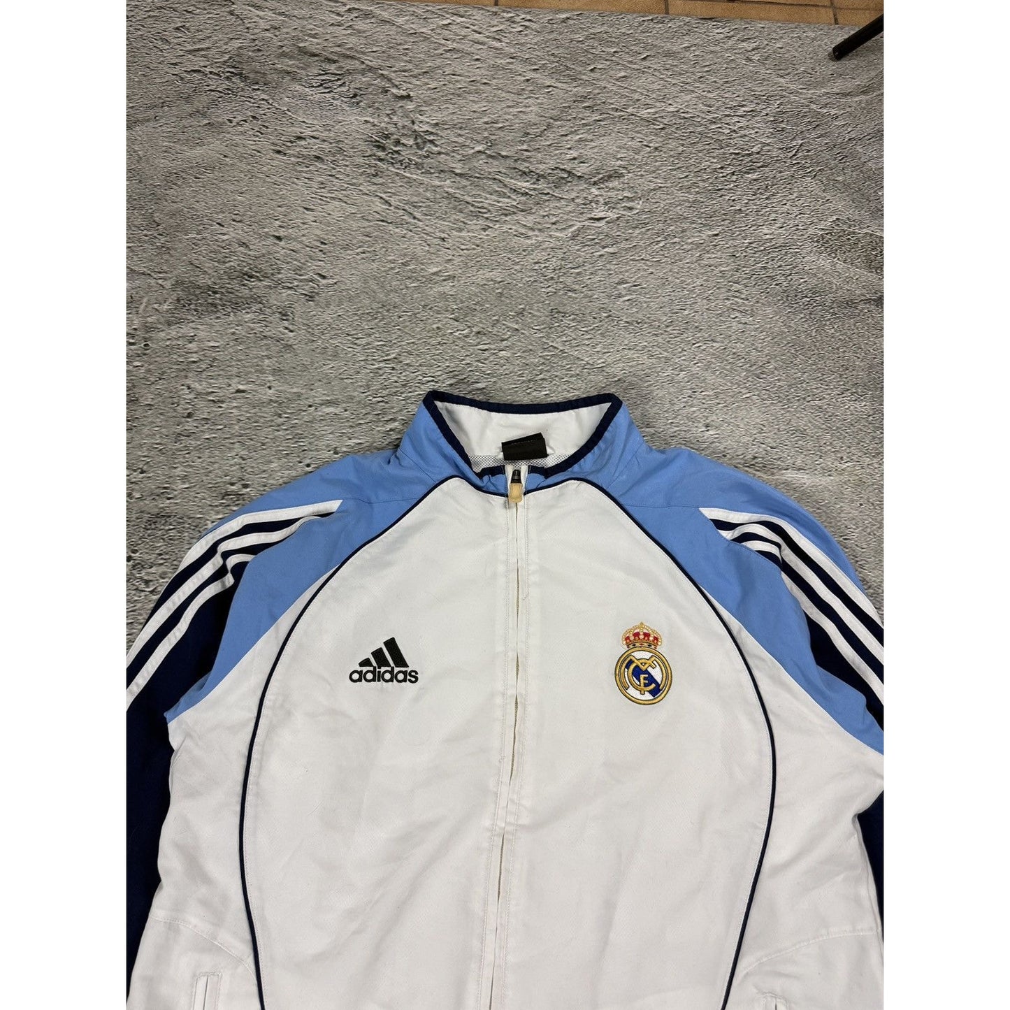 Real Madrid Adidas tracksuit White Blue 05/06 Vintage
