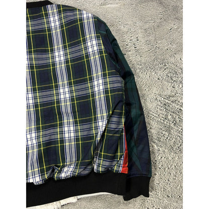 Stussy Sherpa bomber jacket reversible fleece tartan