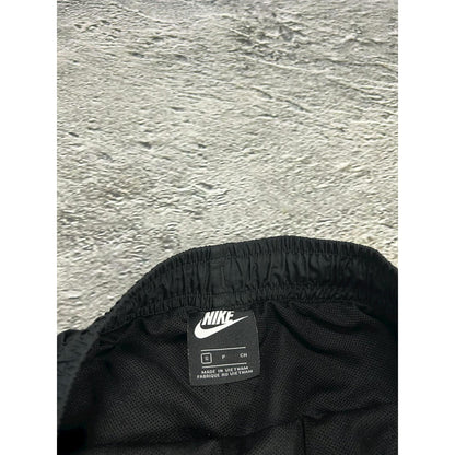 Nike vintage black track pants nylon drill Y2K