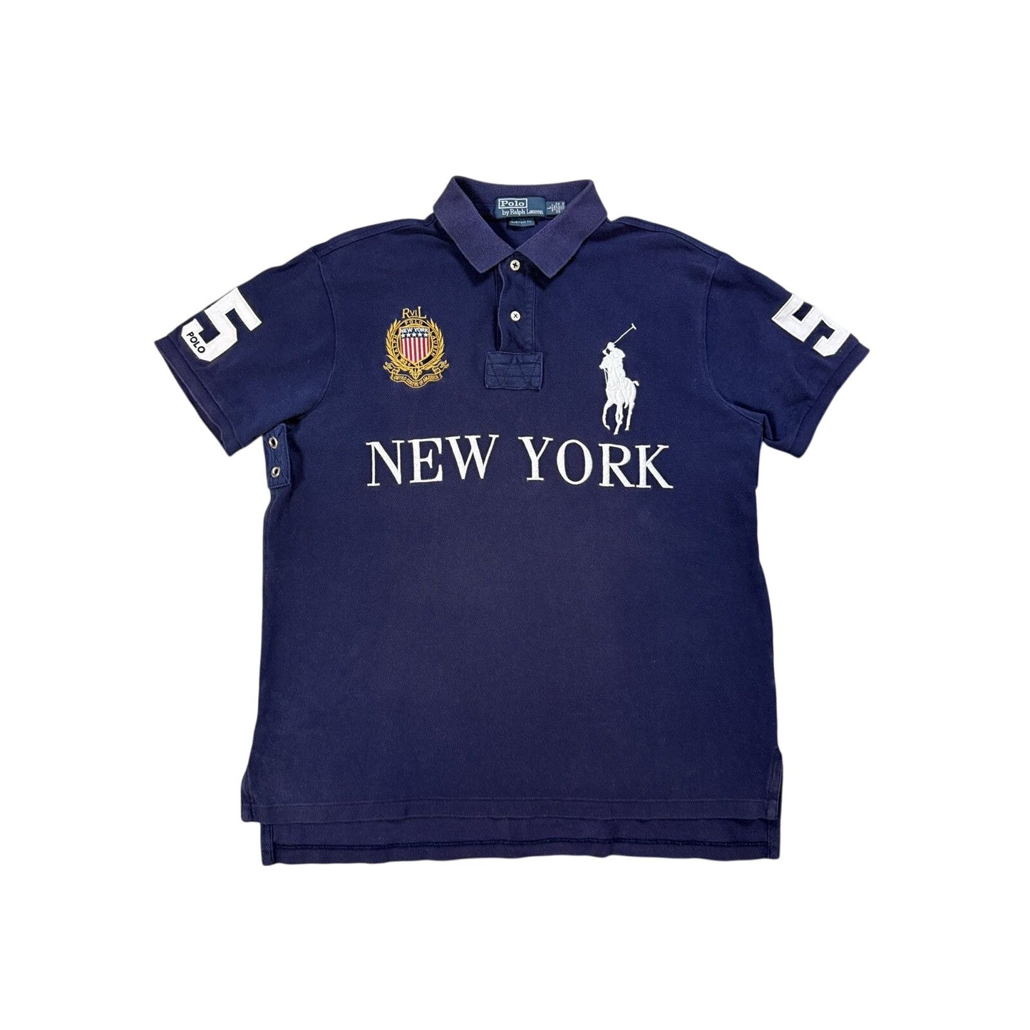 Chief Keef Polo Ralph Lauren New York navy blue Polo T-shirt