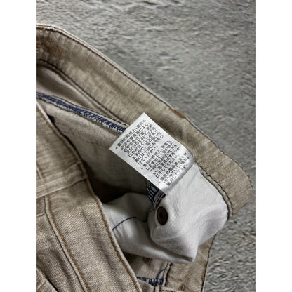 Y2K jeans flared beige Japanese