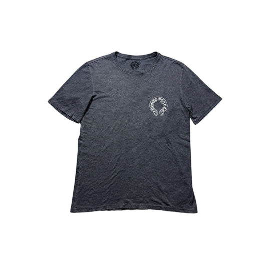 Chrome hearts Gray Tshirt Logo horseshoe scroll