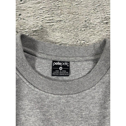 Pelle Pelle sweatshirt big logo 90s beige grey crewneck