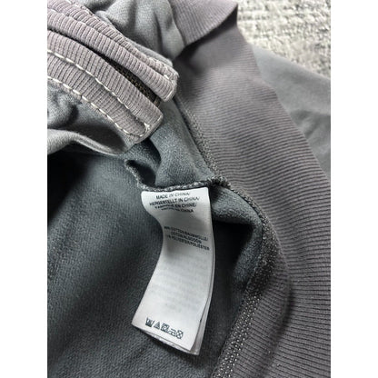 True Religion zip hoodie gray vintage contrast stitching Y2K