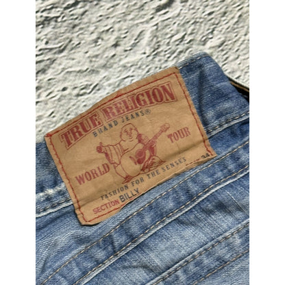 True Religion jeans vintage Ricky denim pants baby blue