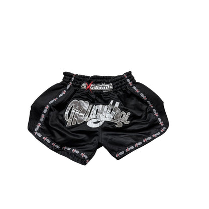 Vintage Muay Thai Boxing shorts black Y2K big logo