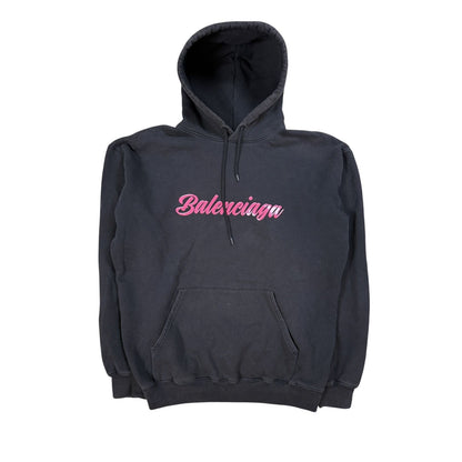 Baleniciaga Barbie hoodie black pink AW19