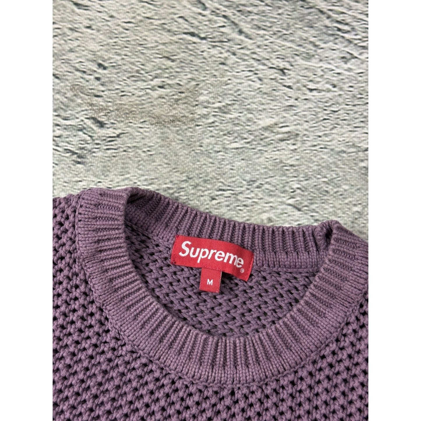 Supreme SS22 Open knit small bogo box logo