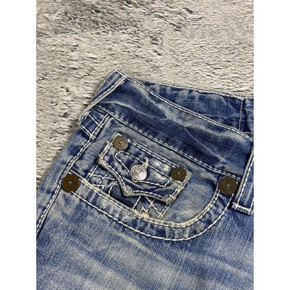 True Religion Joey jeans vintage denim pants flared blue