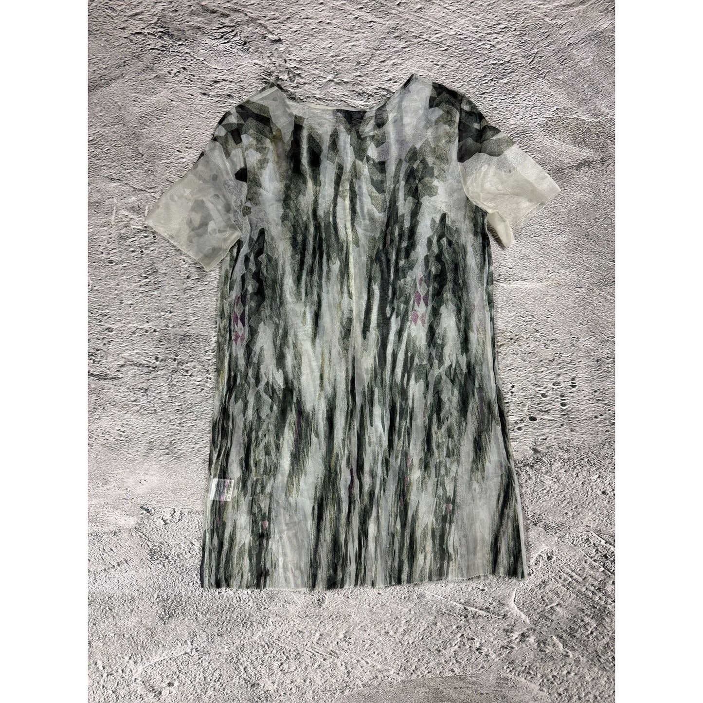 Dolce & Gabbana Mesh top silk Printed dress