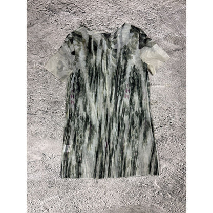 Dolce & Gabbana Mesh top silk Printed dress