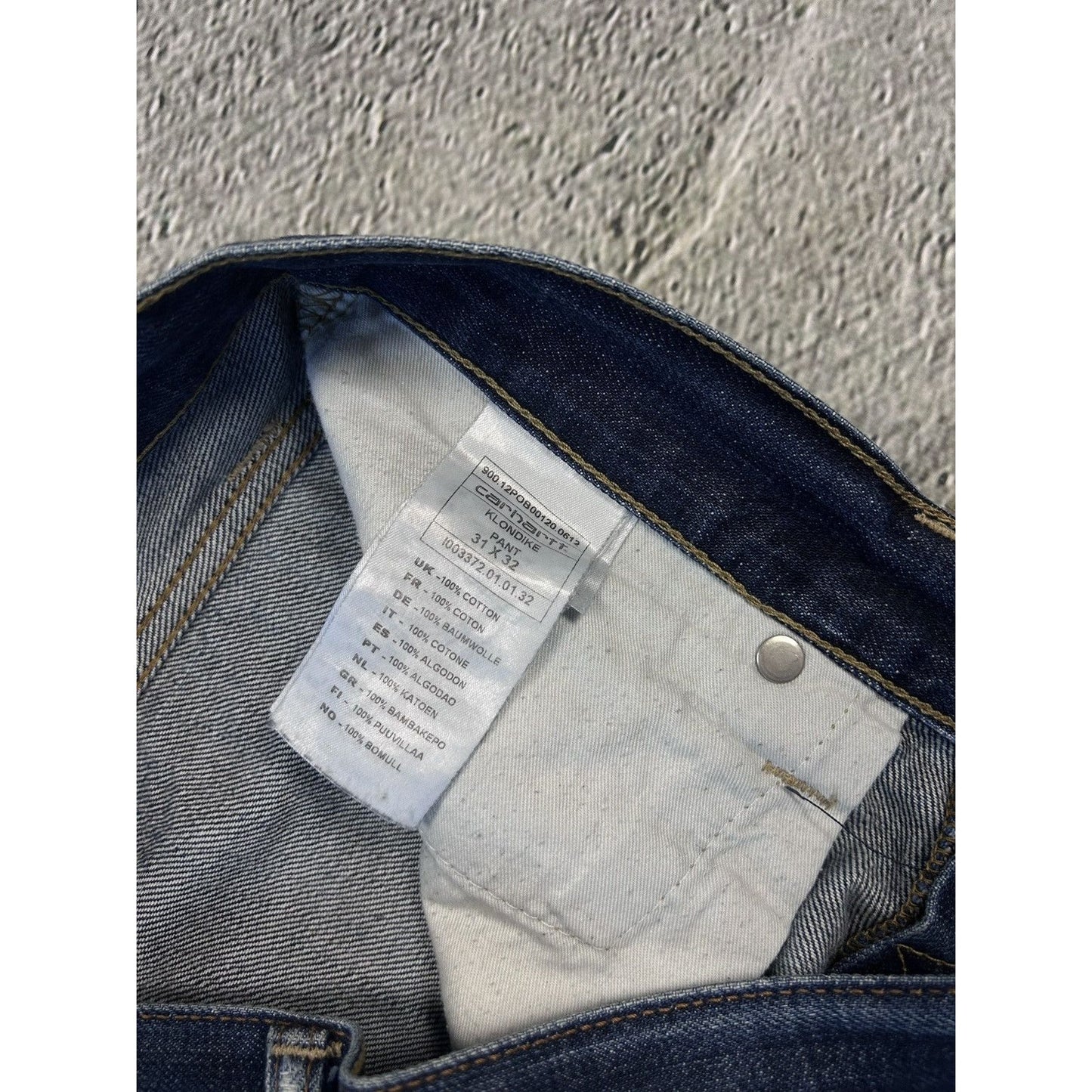 Carhartt Selvedge denim pants workwear klondike pants jeans