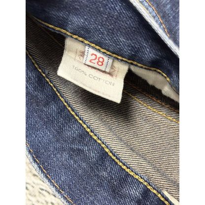 Evisu jeans daicock big logo black selvedge denim