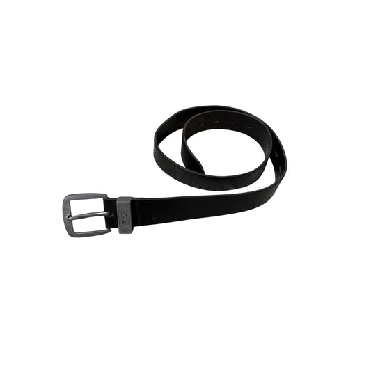 Diesel leather belt small buckle Y2K black